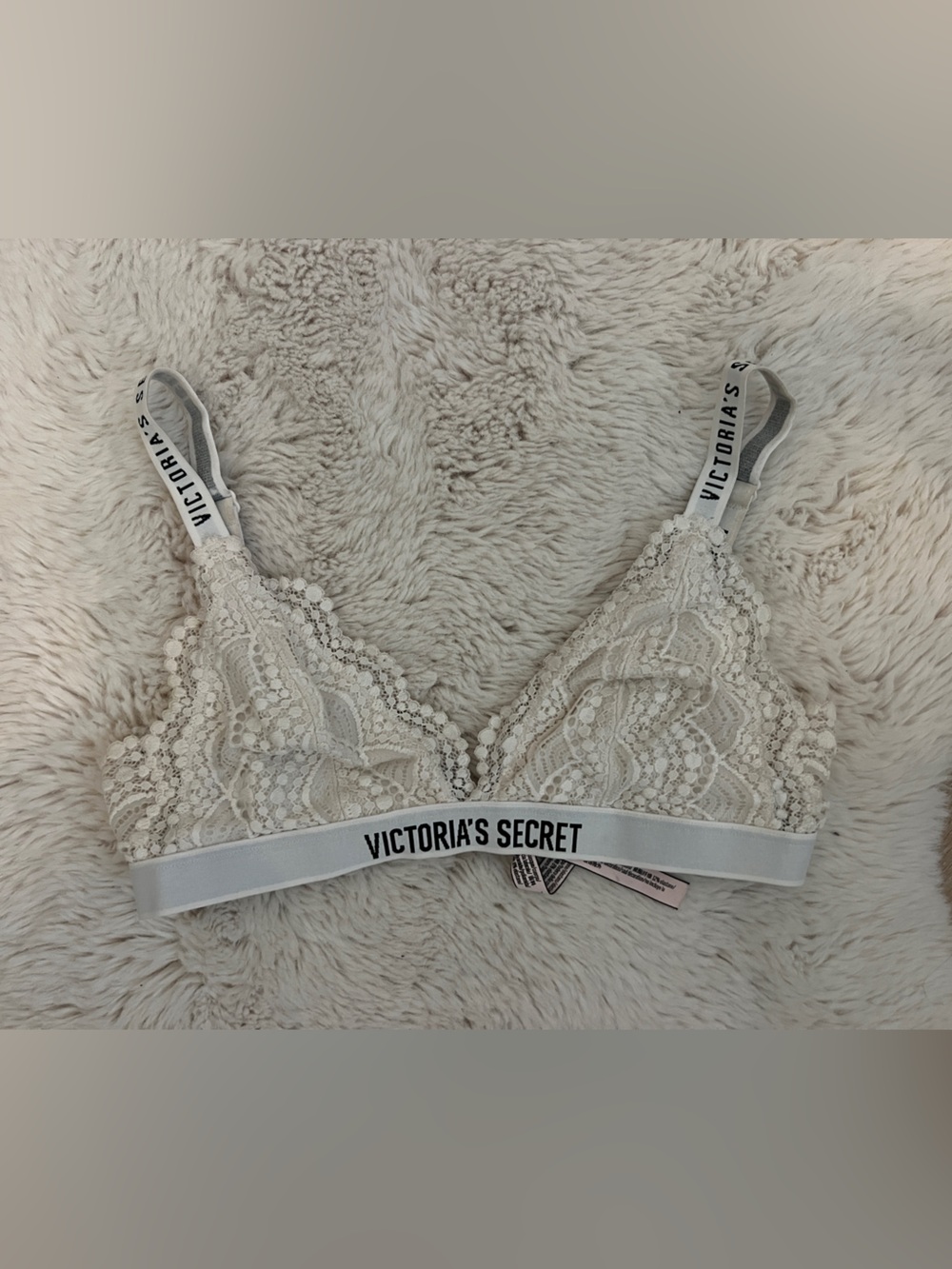 Victoria's Secret Lace Bralette in Ivory Cream